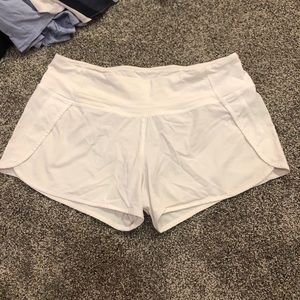 Lululemon White Shorts